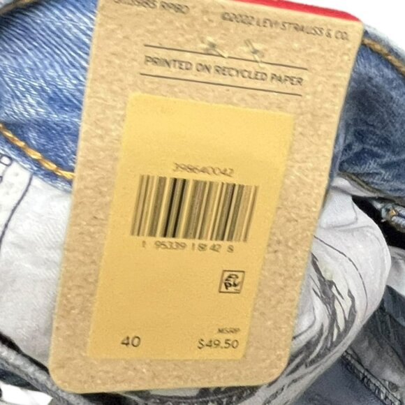 Levi's 405 Men's Standard Denim Shorts Size 40‎ 10" Inseam Medium Wash - Picture 8 of 9